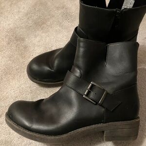 Rocket Dog Charcoal Combat Boots